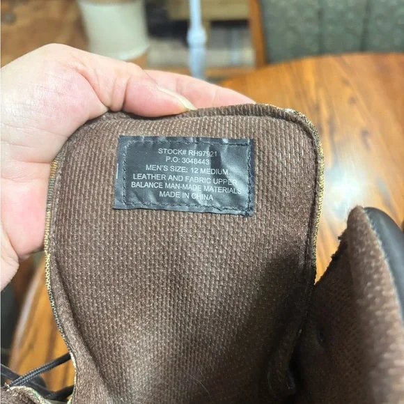 REDHEAD BRAND SIZE 12 M EUC SNAKE PROOF LACE UP CAM AND LEATHER HUNTING BOOTS - Picture 2 of 10